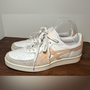 Onitsuka Tiger by Asics White and Beige Sneakers